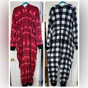 Set of 2 Fleece Torrid Onsies Size 3/4